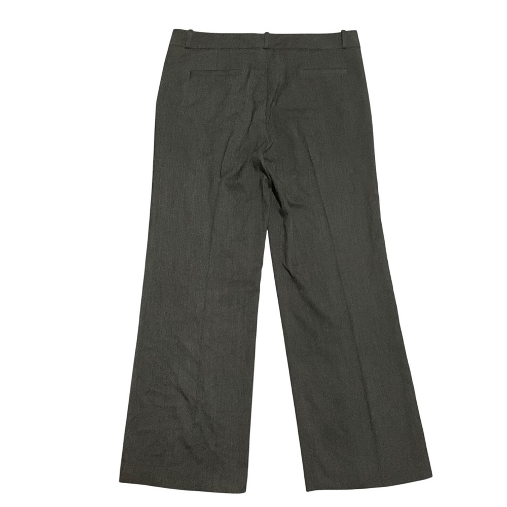 Sandro Paris Charcoal Tweed Straight Leg Career Office Pants Women 14W Plus Size - Picture 6 of 7